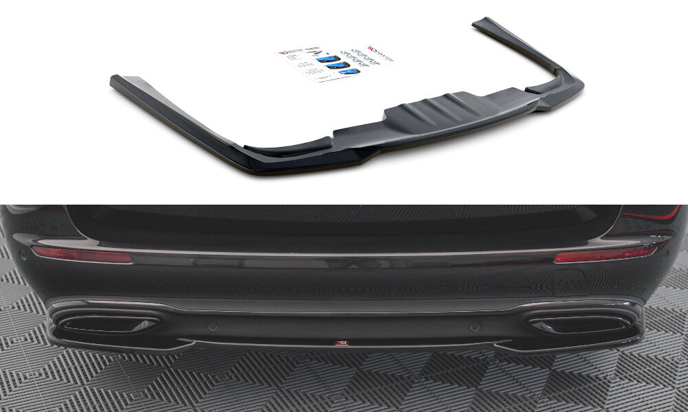 Diffusor Heckansatz passend für Mercedes E W213 schwarz Hochglanz