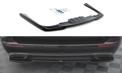 Diffusor Heckansatz passend für Mercedes E W213 schwarz Hochglanz
