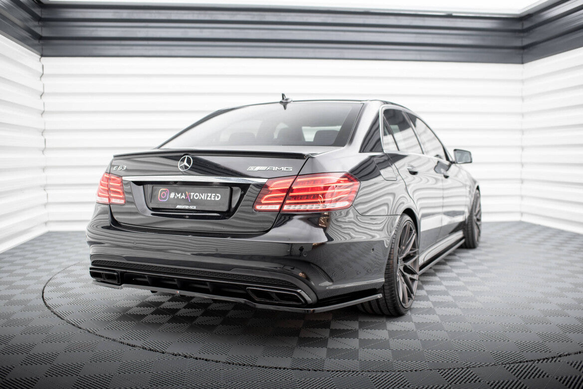 Diffusor Heckansatz passend für Mercedes E63 AMG Limousine W212 FL schwarz Hochglanz