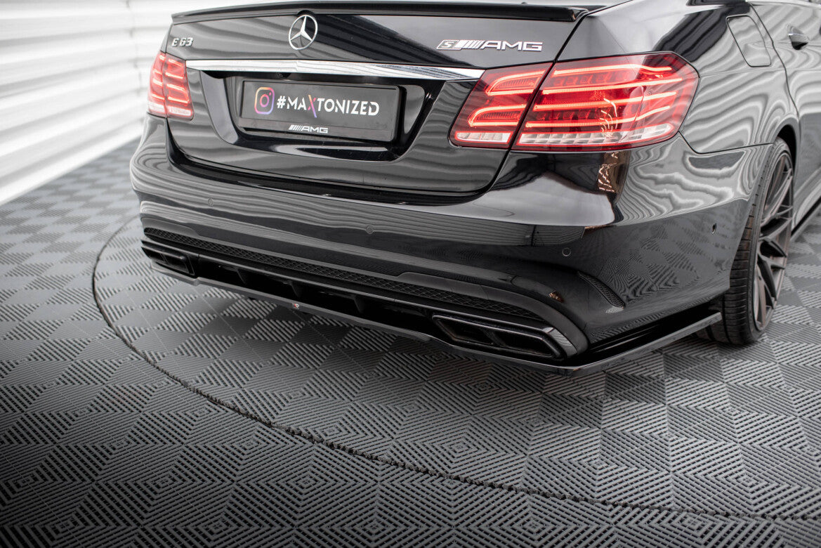 Diffusor Heckansatz passend für Mercedes E63 AMG Limousine W212 FL schwarz Hochglanz