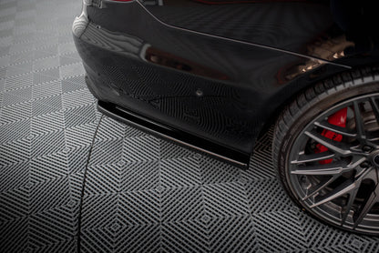 Diffusor Heckansatz passend für Mercedes E63 AMG Limousine W212 FL schwarz Hochglanz