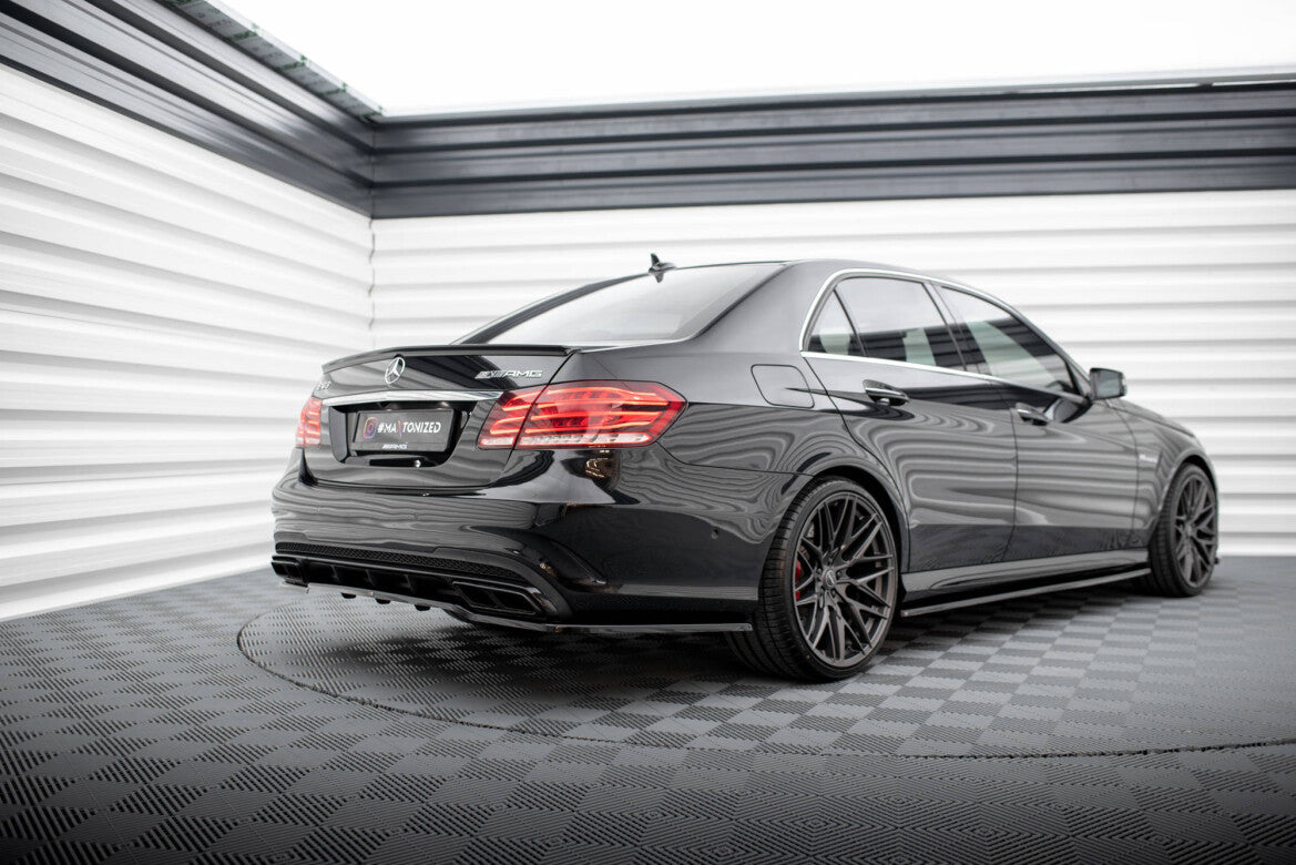 Diffusor Heckansatz passend für Mercedes E63 AMG Limousine W212 FL schwarz Hochglanz