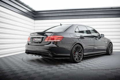 Diffusor Heckansatz passend für Mercedes E63 AMG Limousine W212 FL schwarz Hochglanz