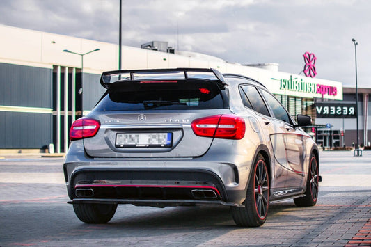 Diffusor Heckansatz passend für Mercedes GLA 45 AMG schwarz Hochglanz