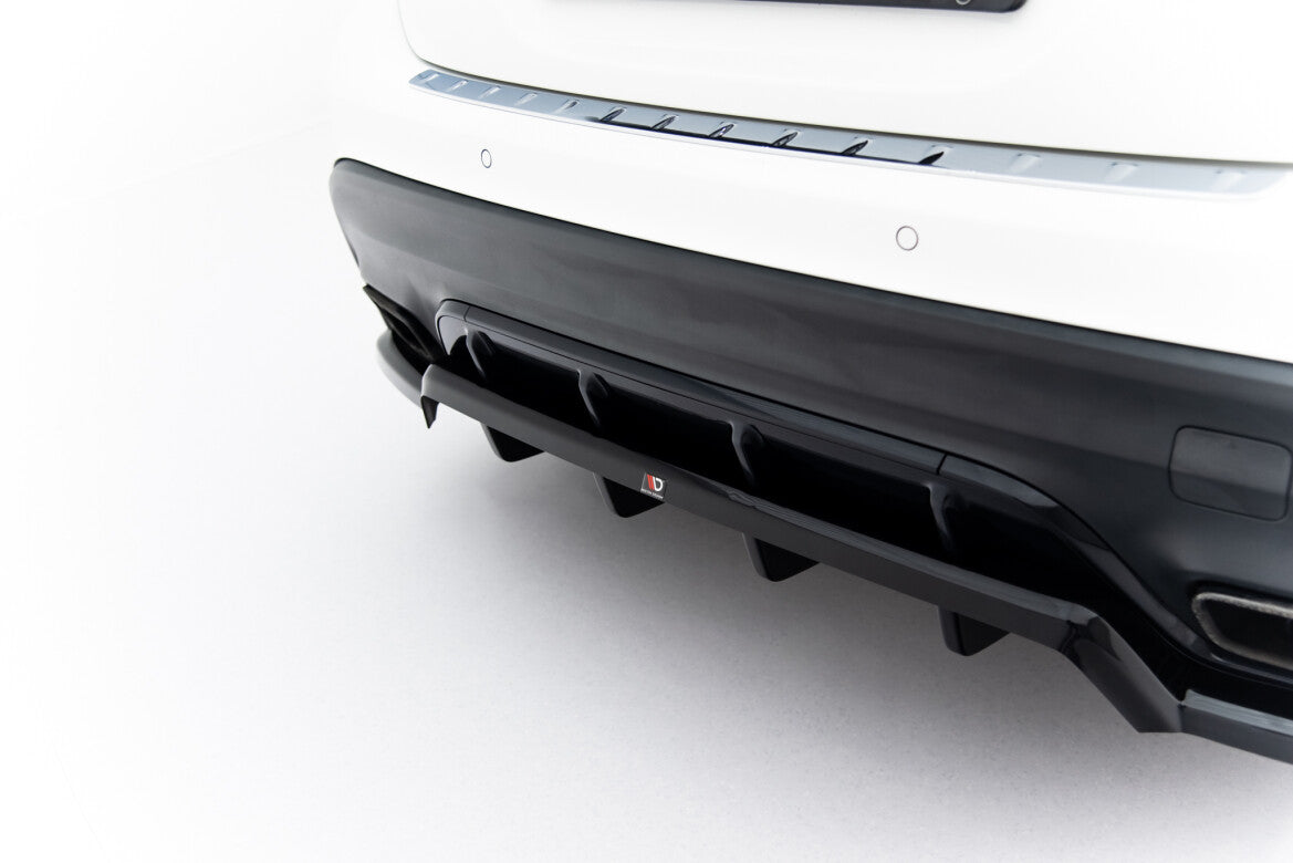 Diffusor Heckansatz passend für Mercedes GLA 45 AMG X156 FL schwarz Hochglanz