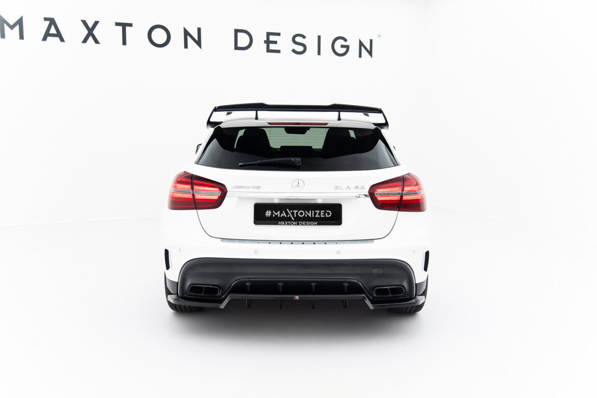 Diffusor Heckansatz passend für Mercedes GLA 45 AMG X156 FL schwarz Hochglanz