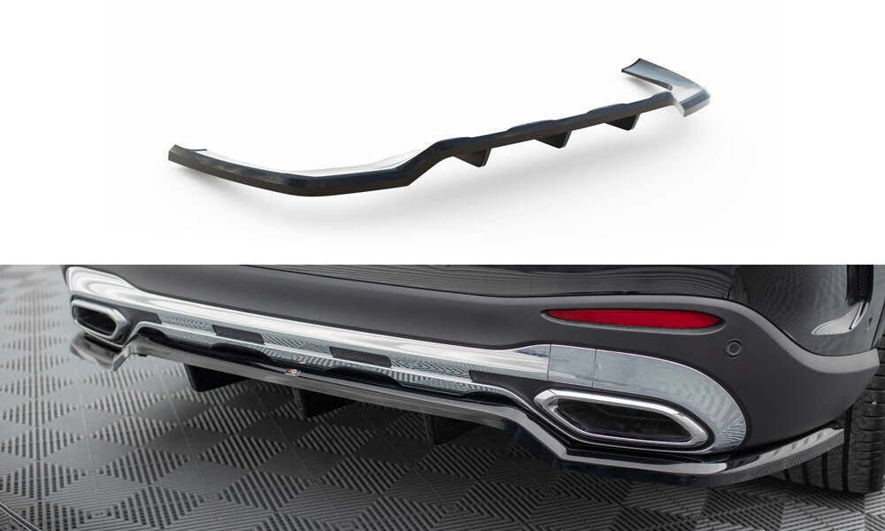Diffusor Heckansatz passend für Mercedes GLC AMG-Line X254 schwarz Hochglanz