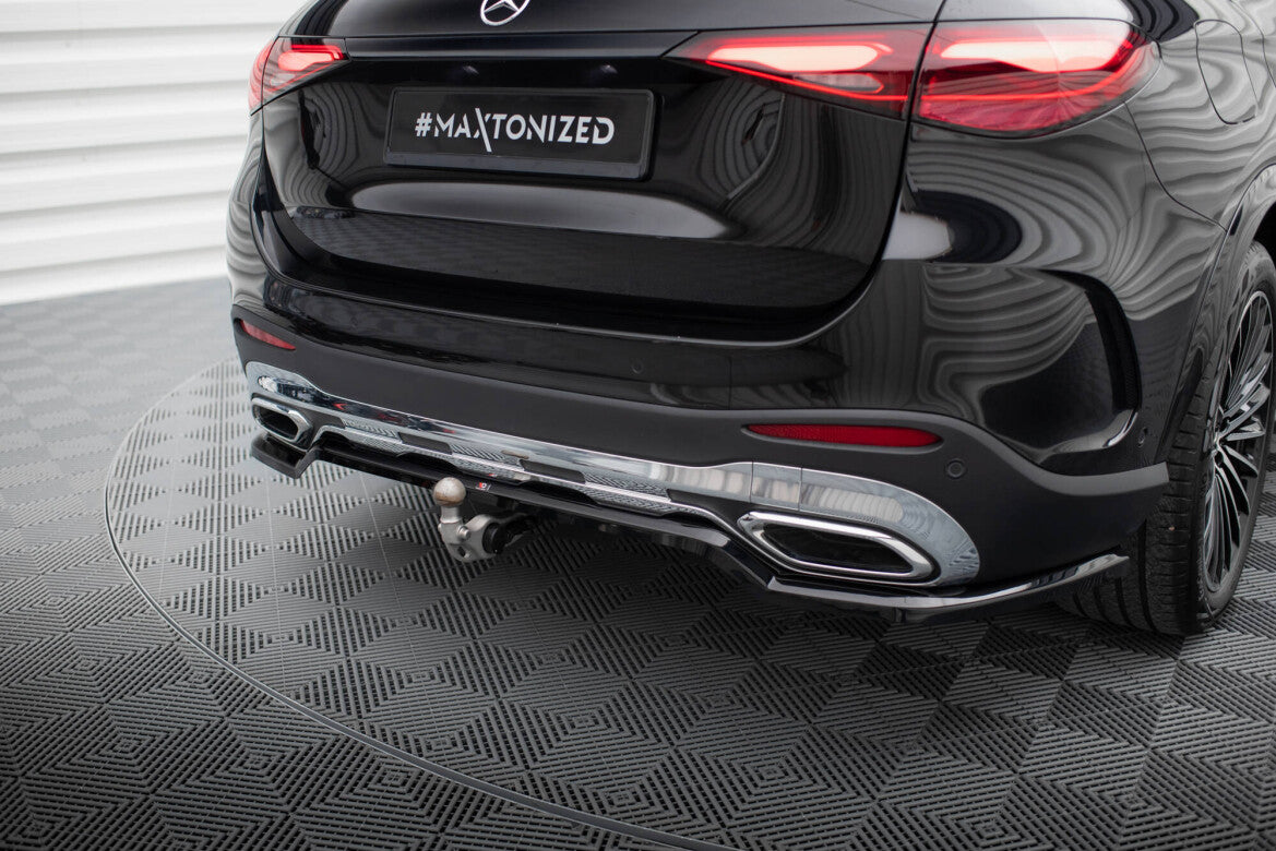 Diffusor Heckansatz passend für Mercedes GLC AMG-Line X254 schwarz Hochglanz