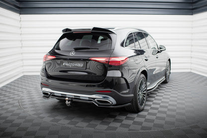 Diffusor Heckansatz passend für Mercedes GLC AMG-Line X254 schwarz Hochglanz