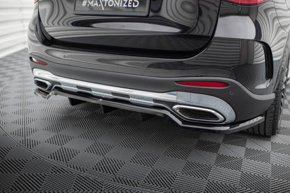Diffusor Heckansatz passend für Mercedes GLC AMG-Line X254 schwarz Hochglanz