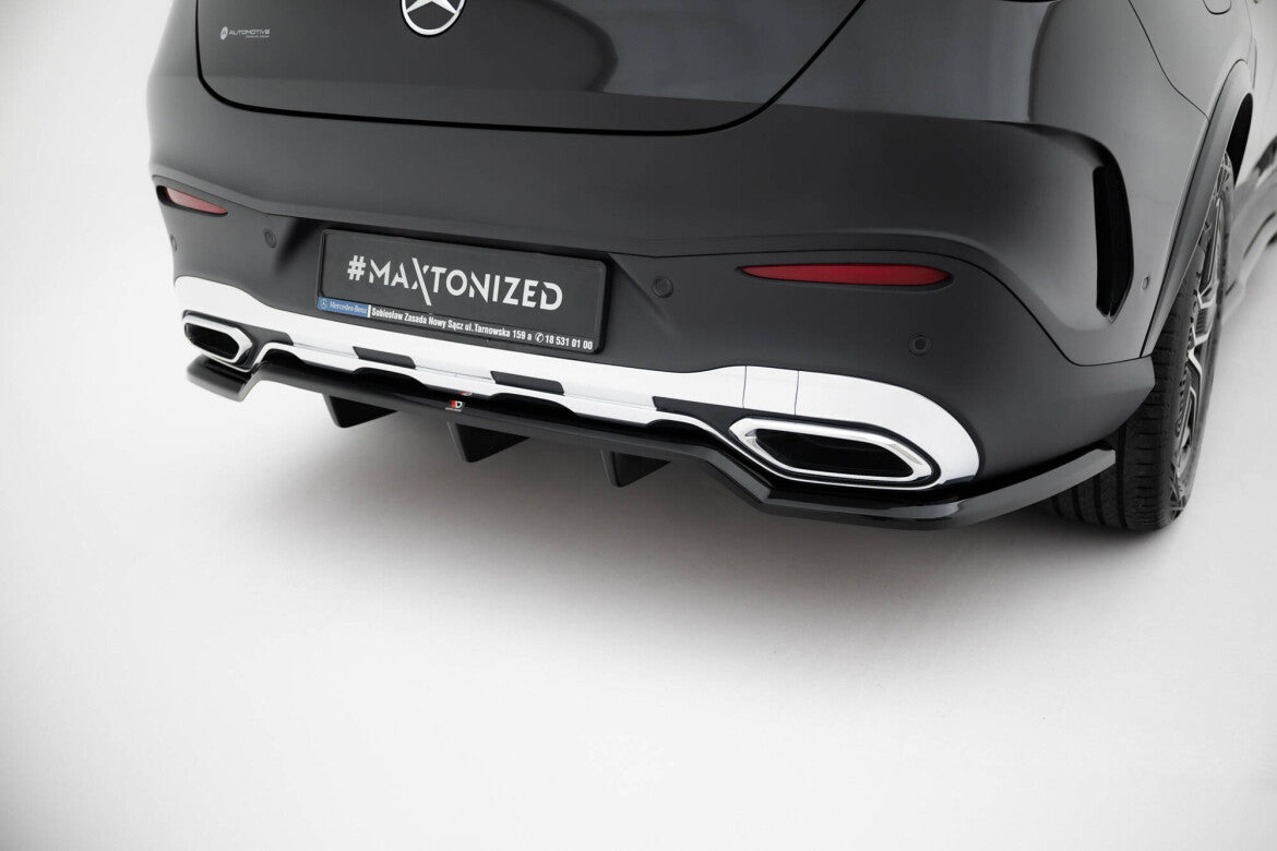 Diffusor Heckansatz passend für Mercedes GLC Coupe AMG-Line C254 schwarz Hochglanz