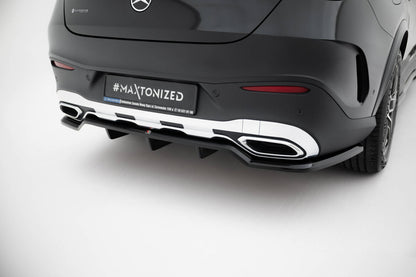 Diffusor Heckansatz passend für Mercedes GLC Coupe AMG-Line C254 schwarz Hochglanz