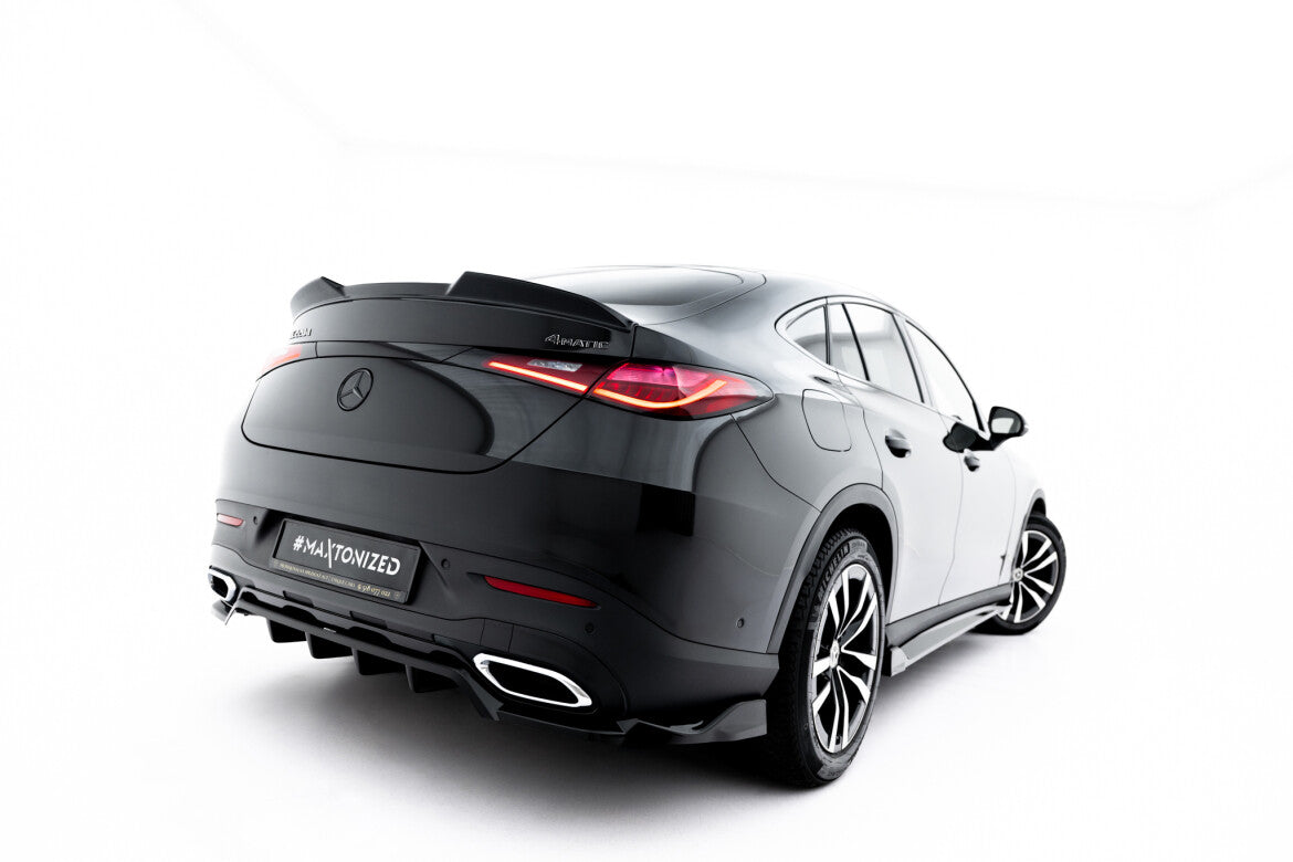 Diffusor Heckansatz passend für Mercedes GLC Coupe C254 schwarz Hochglanz