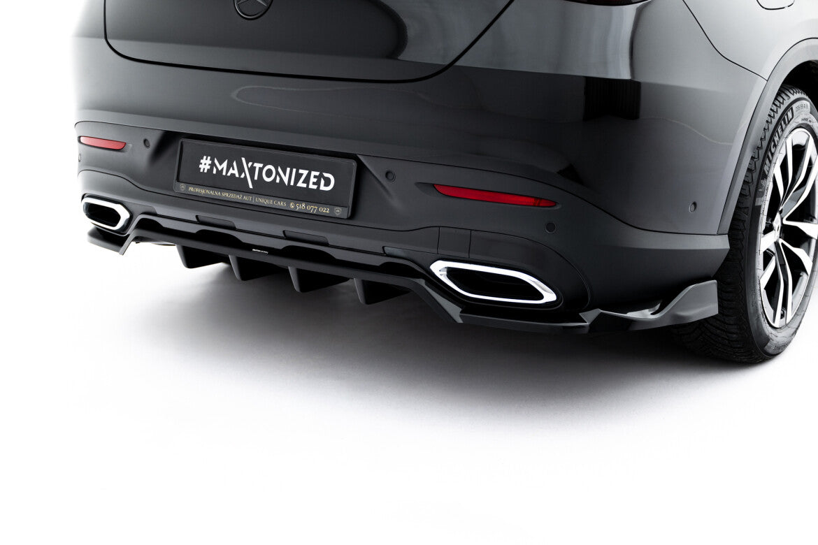Diffusor Heckansatz passend für Mercedes GLC Coupe C254 schwarz Hochglanz