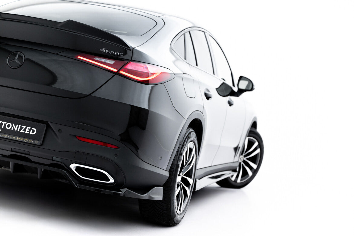 Diffusor Heckansatz passend für Mercedes GLC Coupe C254 schwarz Hochglanz