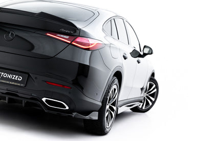 Diffusor Heckansatz passend für Mercedes GLC Coupe C254 schwarz Hochglanz