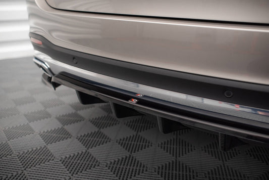 Diffusor Heckansatz passend für Mercedes GLE SUV AMG-Line W167 / W167 FL schwarz Hochglanz