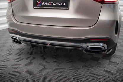 Diffusor Heckansatz passend für Mercedes GLE SUV AMG-Line W167 / W167 FL schwarz Hochglanz