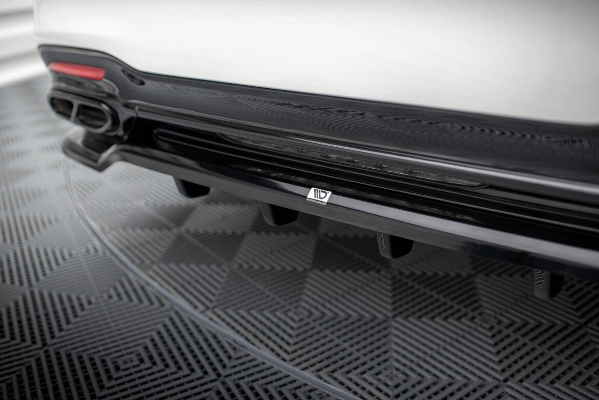 Diffusor Heckansatz passend für Mercedes S AMG-Line W222 FL schwarz Hochglanz