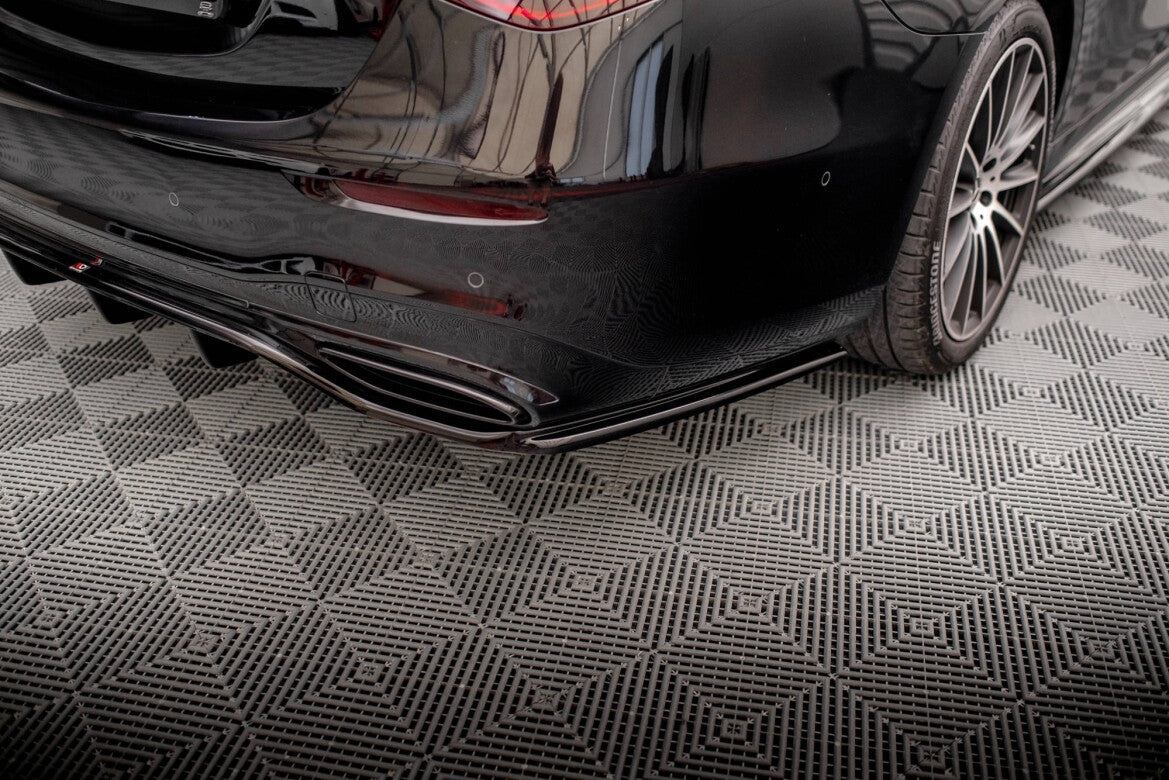 Diffusor Heckansatz passend für Mercedes S AMG-Line W223 schwarz Hochglanz