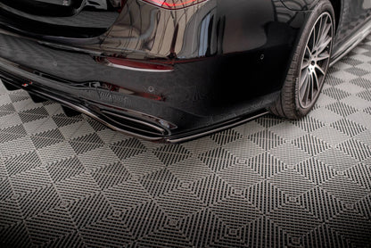 Diffusor Heckansatz passend für Mercedes S AMG-Line W223 schwarz Hochglanz