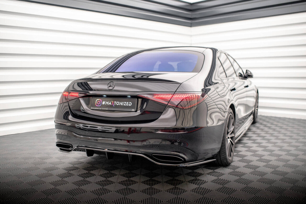 Diffusor Heckansatz passend für Mercedes S AMG-Line W223 schwarz Hochglanz