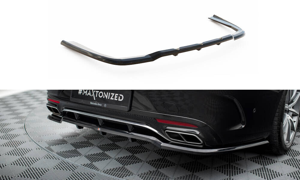 Diffusor Heckansatz passend für Mercedes S Coupe AMG-Line C217 FL schwarz Hochglanz