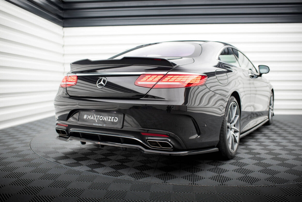 Diffusor Heckansatz passend für Mercedes S Coupe AMG-Line C217 FL schwarz Hochglanz