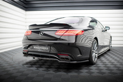 Diffusor Heckansatz passend für Mercedes S Coupe AMG-Line C217 FL schwarz Hochglanz