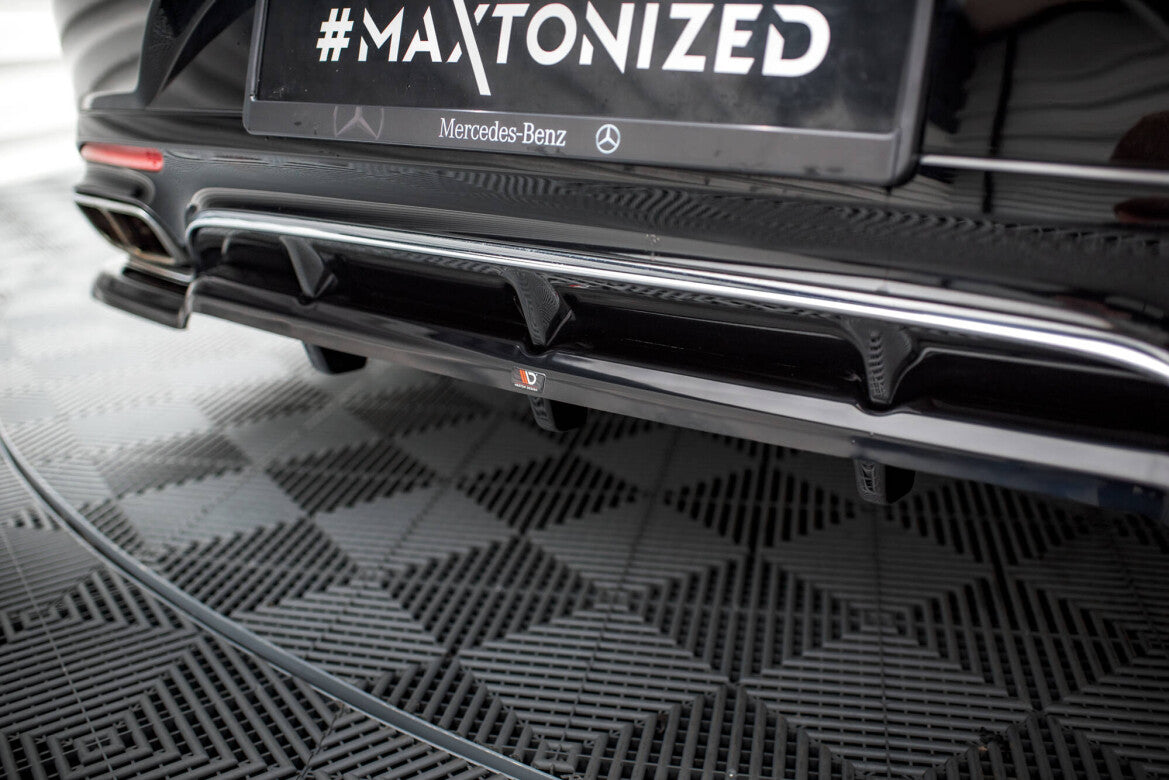 Diffusor Heckansatz passend für Mercedes S Coupe AMG-Line C217 FL schwarz Hochglanz