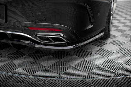 Diffusor Heckansatz passend für Mercedes S Coupe AMG-Line C217 FL schwarz Hochglanz
