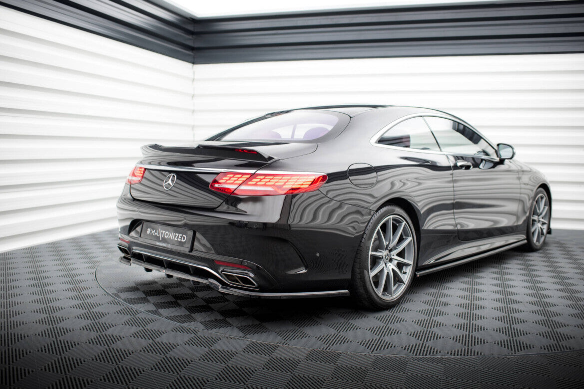 Diffusor Heckansatz passend für Mercedes S Coupe AMG-Line C217 FL schwarz Hochglanz