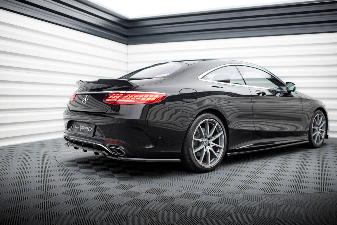 Diffusor Heckansatz passend für Mercedes S Coupe AMG-Line C217 FL schwarz Hochglanz