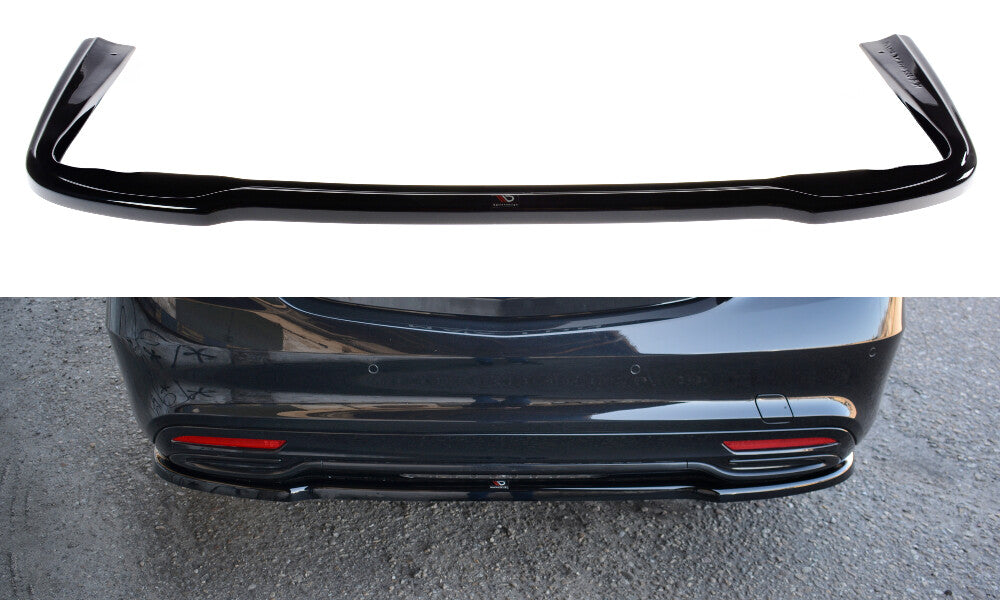 Diffusor Heckansatz passend für Mercedes S-Klasse AMG-LINE W222 schwarz Hochglanz