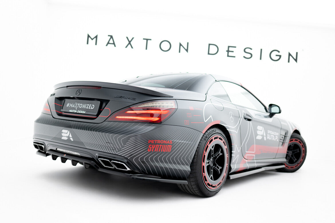 Diffusor Heckansatz passend für Mercedes SL 63 AMG R231 schwarz Hochglanz
