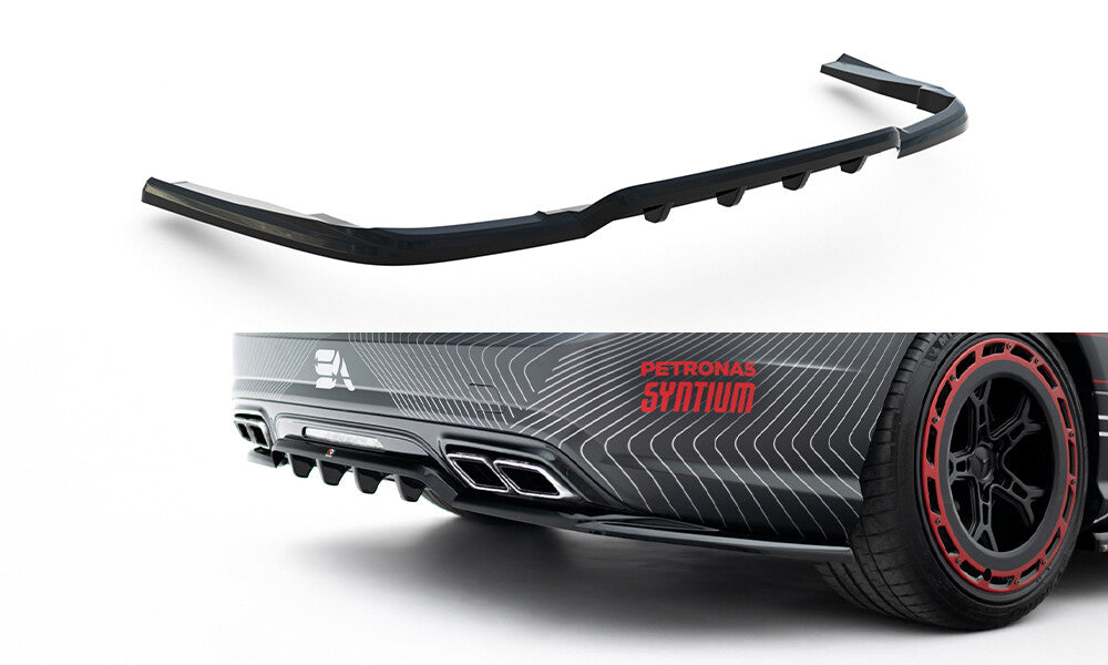 Diffusor Heckansatz passend für Mercedes SL 63 AMG R231 schwarz Hochglanz