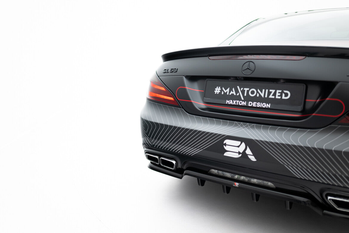 Diffusor Heckansatz passend für Mercedes SL 63 AMG R231 schwarz Hochglanz
