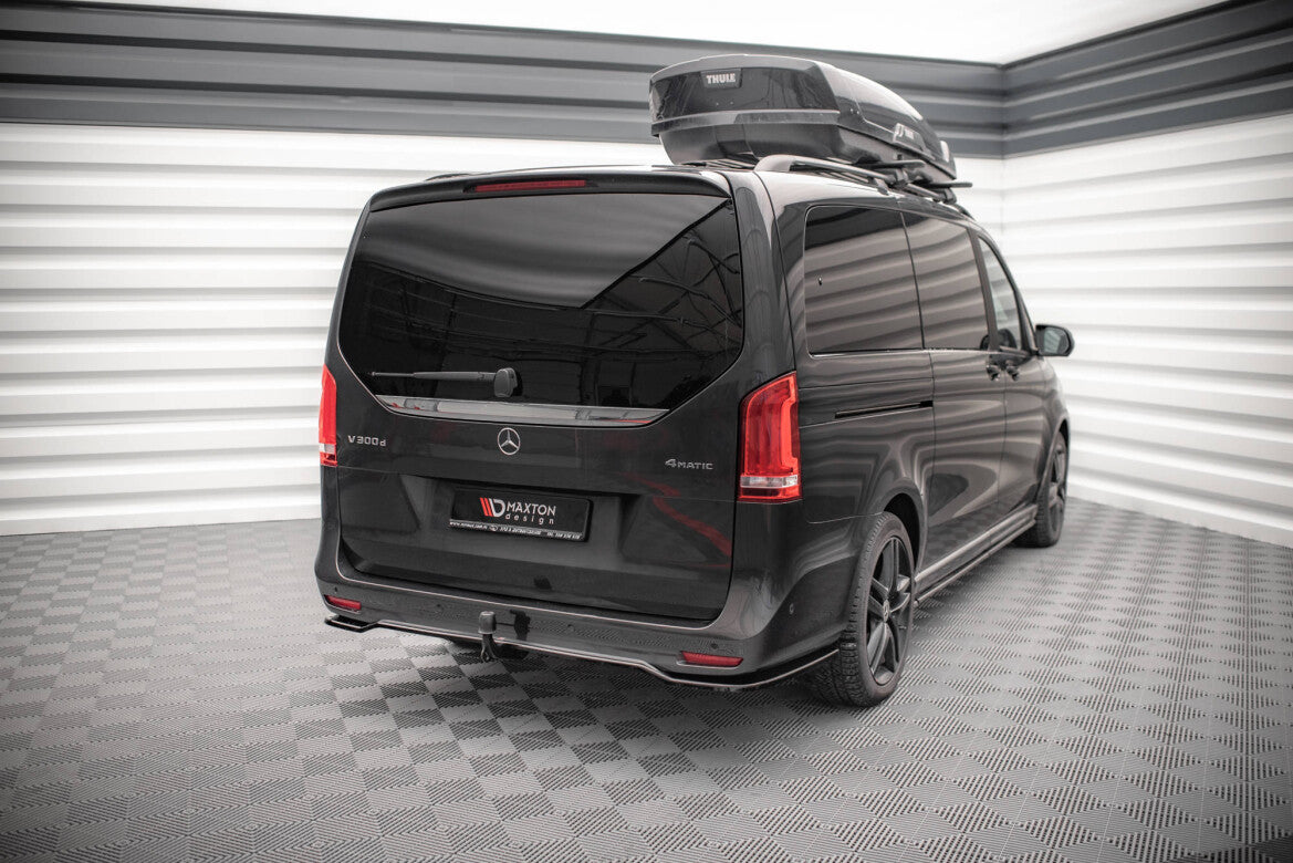 Diffusor Heckansatz passend für Mercedes V-Klasse AMG-Line W447 FL schwarz Hochglanz