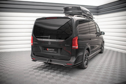 Diffusor Heckansatz passend für Mercedes V-Klasse AMG-Line W447 FL schwarz Hochglanz