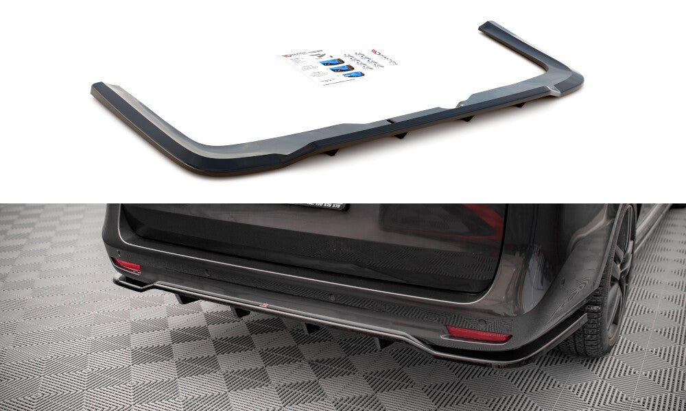 Diffusor Heckansatz passend für Mercedes V-Klasse AMG-Line W447 FL schwarz Hochglanz