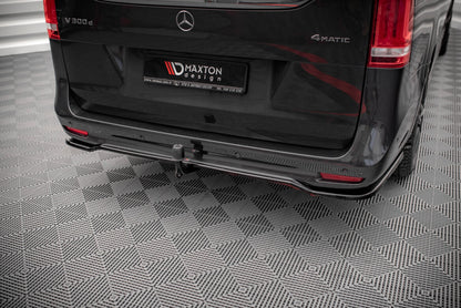 Diffusor Heckansatz passend für Mercedes V-Klasse AMG-Line W447 FL schwarz Hochglanz