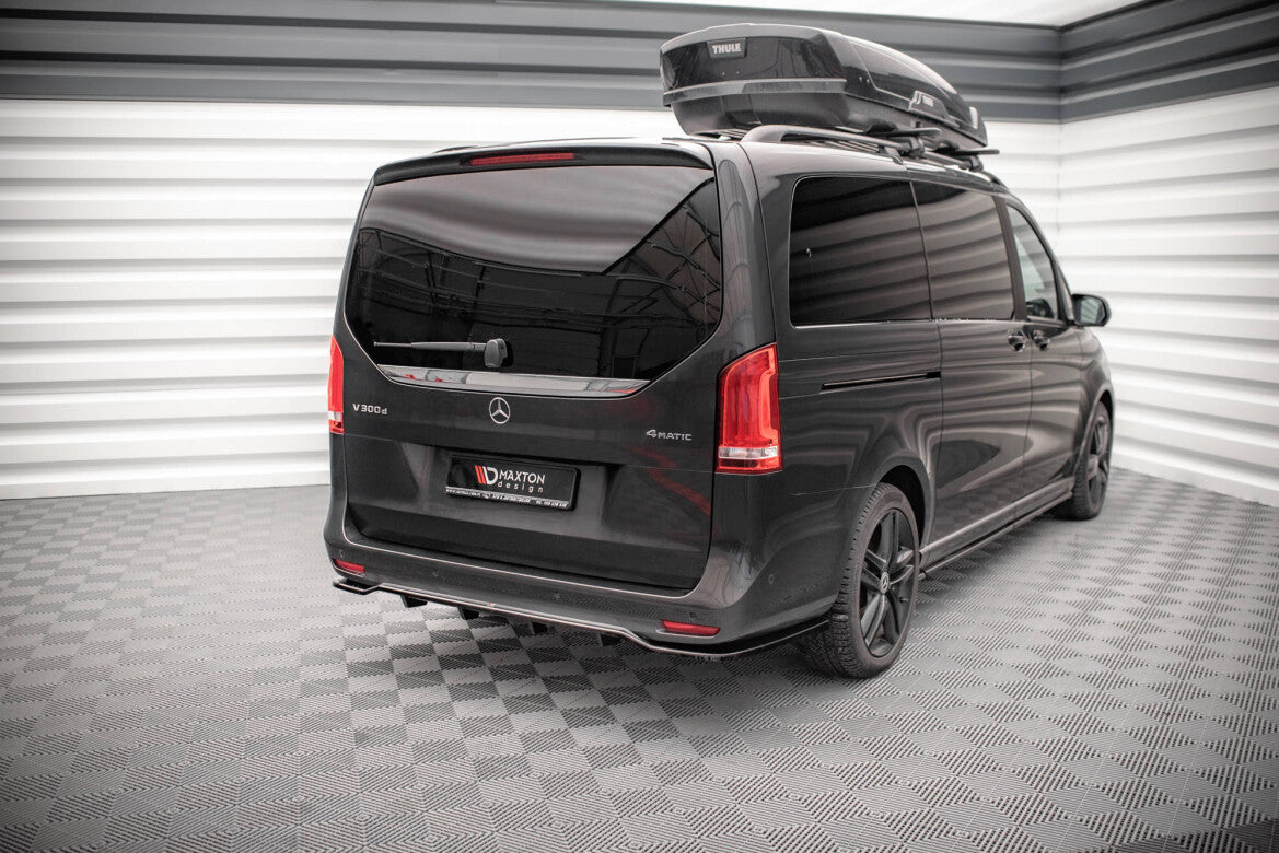 Diffusor Heckansatz passend für Mercedes V-Klasse AMG-Line W447 FL schwarz Hochglanz