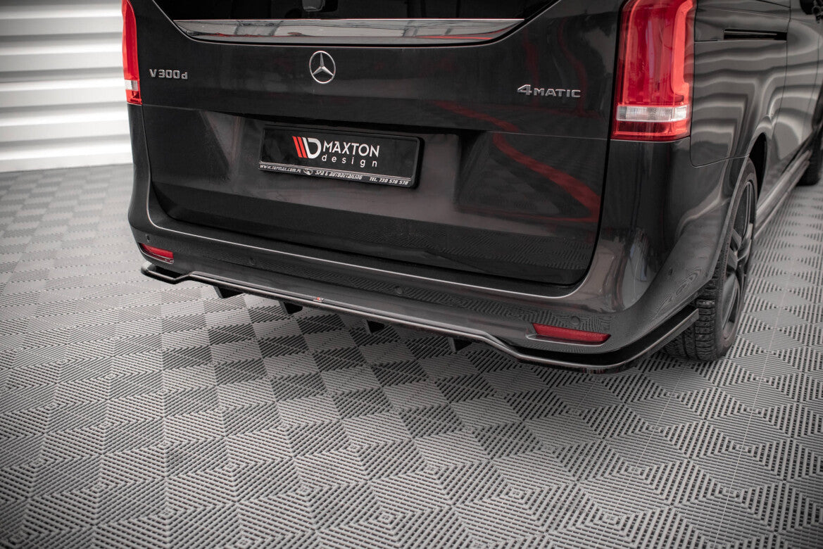 Diffusor Heckansatz passend für Mercedes V-Klasse AMG-Line W447 FL schwarz Hochglanz