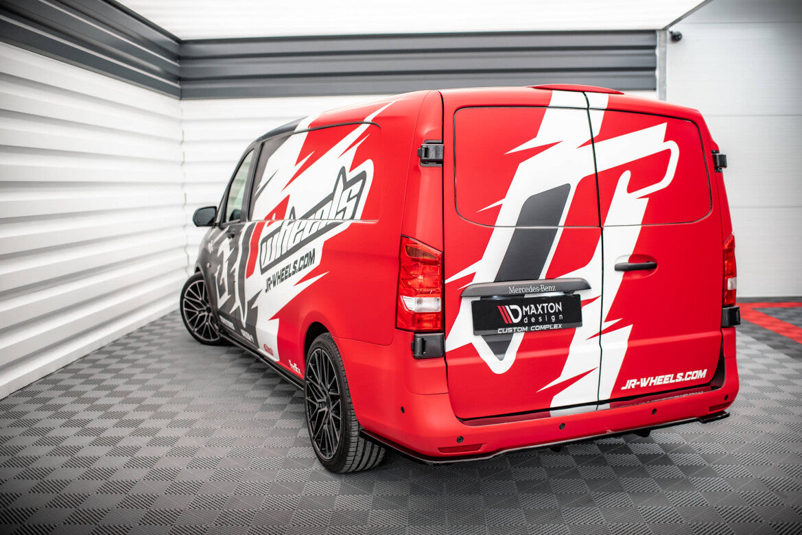 Diffusor Heckansatz passend für Mercedes Vito Extra Long W447 schwarz Hochglanz