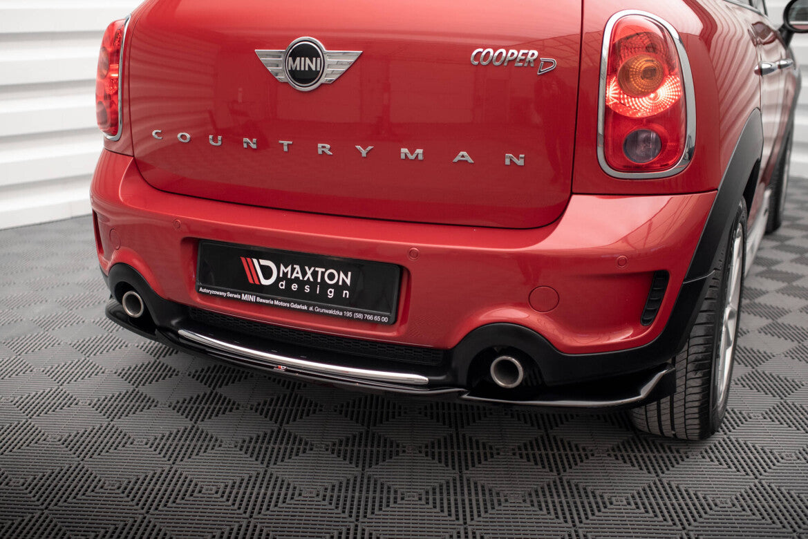 Diffusor Heckansatz passend für Mini Cooper Countryman R60 FL schwarz Hochglanz