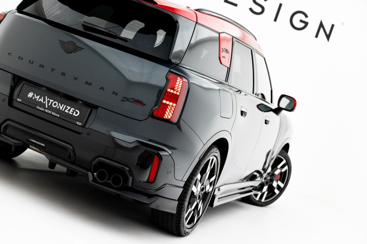 Diffusor Heckansatz passend für Mini Countryman JCW U25 schwarz Hochglanz