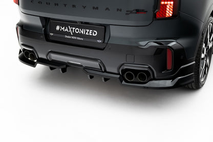 Diffusor Heckansatz passend für Mini Countryman JCW U25 schwarz Hochglanz