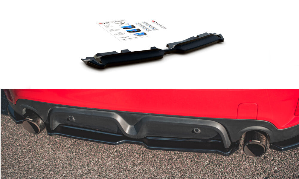 Diffusor Heckansatz passend für Mini Countryman Mk2 F60 JCW schwarz Hochglanz