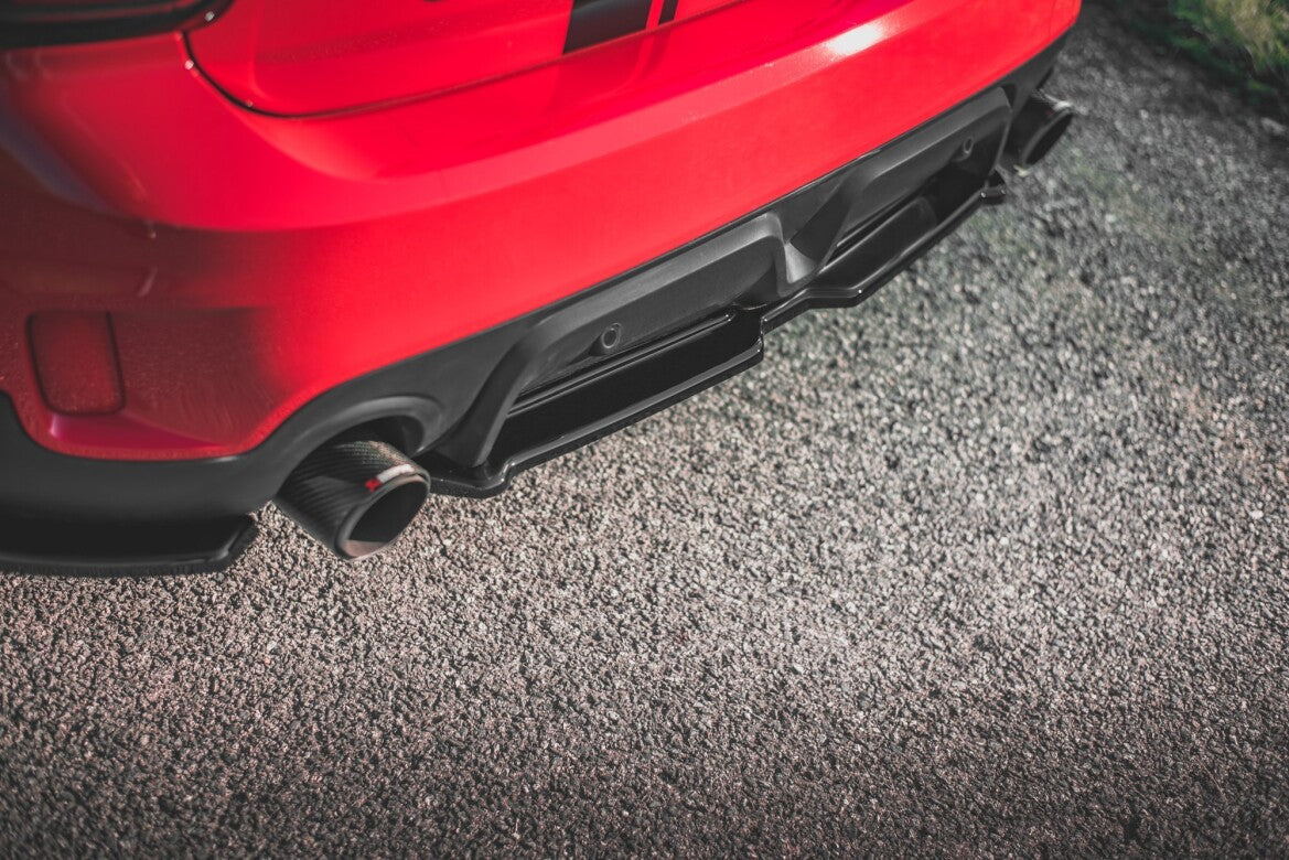 Diffusor Heckansatz passend für Mini Countryman Mk2 F60 JCW schwarz Hochglanz