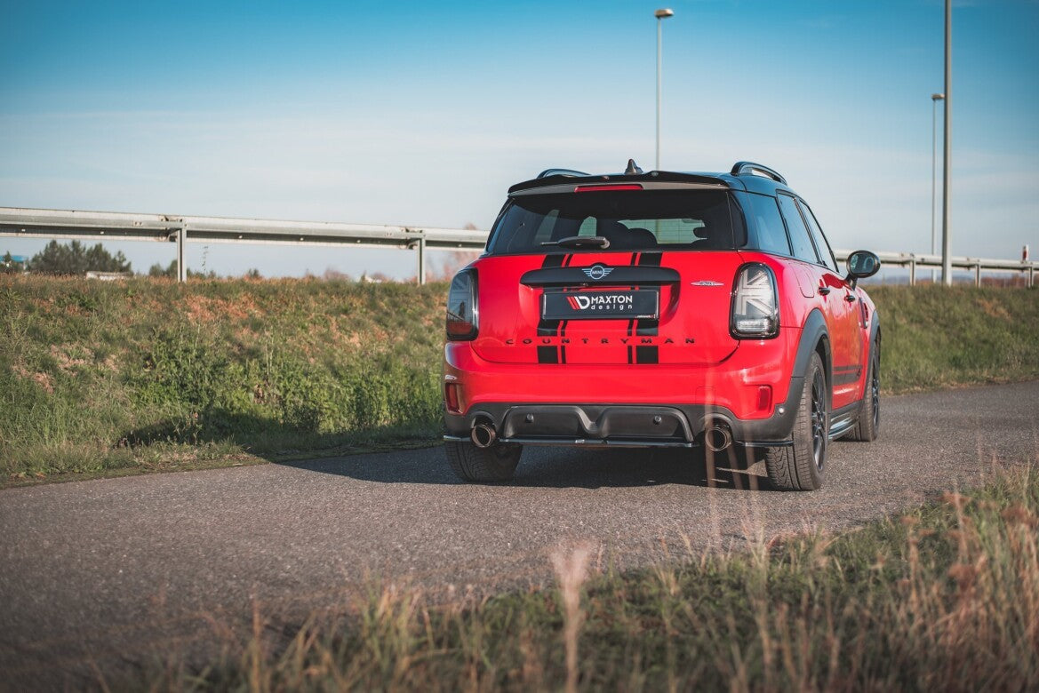 Diffusor Heckansatz passend für Mini Countryman Mk2 F60 JCW schwarz Hochglanz